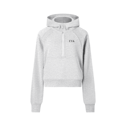 EVK Cropped Half-Zip Hoodie