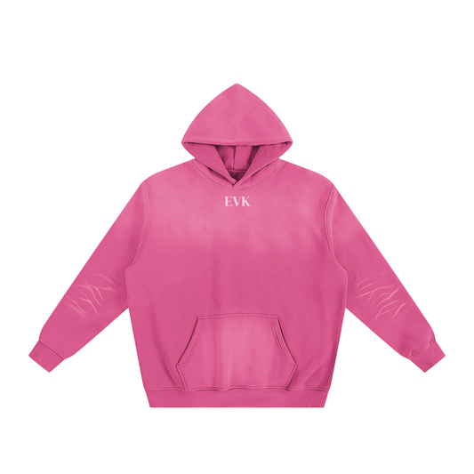 EVK Pink Sunfade Fleeced Hoodie