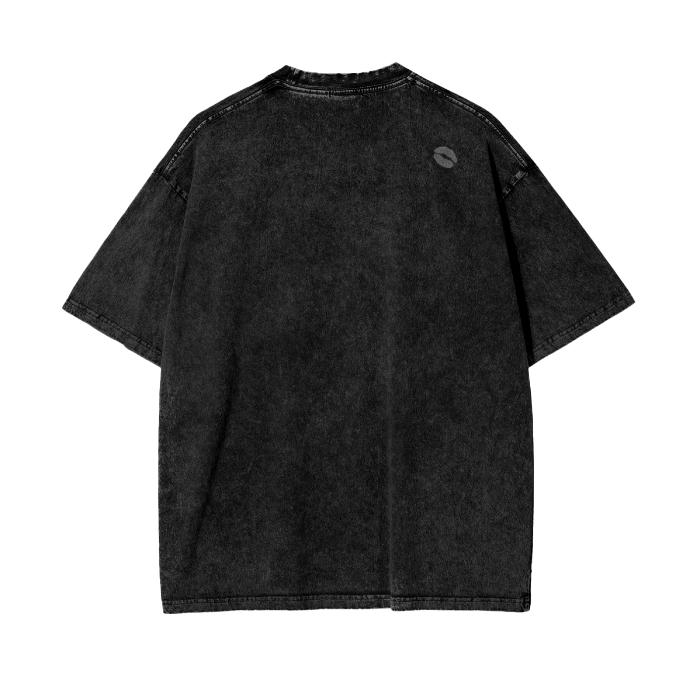 EVK Black Oversize Snow Washed T-Shirt